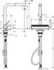 Смеситель для кухни Hansgrohe Aquno Select M81 250 73836000 с вытяжным душем