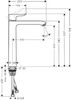 Смеситель для раковины Hansgrohe Metris 260 31184000