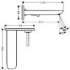Смеситель для раковины Hansgrohe PuraVida 15085400 излив 225 мм, белый/хром
