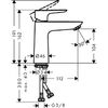 Смеситель для раковины Hansgrohe Talis E 71712990 золото