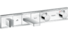 Термостат Hansgrohe RainSelect 15359400 для ванны с 2 потребителями, белый/хром