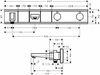 Термостат Hansgrohe RainSelect 15359600 для ванны с 2 потребителями, черный/хром