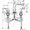 Смеситель Hansgrohe Rebris S 72530000 для раковины с набором для слива, хром