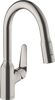 Кухонный смеситель 180, с вытяжным душем, 2jet Hansgrohe 71801800, под сталь