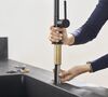 Кухонный смеситель 210, с вытяжным душем, 2jet Hansgrohe 72800670, матовый черный