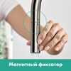 Кухонный смеситель 210, с вытяжным душем, 2jet, sBox Hansgrohe 72801800, под сталь