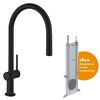 Кухонный смеситель 210, с вытяжным изливом, 1jet, sBox Hansgrohe 72803670, матовый черный
