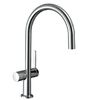 Кухонный смеситель 220, с запорным вентилем, 1jet Hansgrohe 72805000, хром