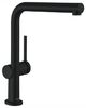Кухонный смеситель 270, с вытяжным изливом, 1jet Hansgrohe 72808670, матовый черный