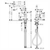 Кухонный смеситель 270, с вытяжным изливом, 1jet Hansgrohe 72808670, матовый черный