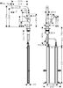 Кухонный смеситель 270, с вытяжным изливом, 1jet, sBox Hansgrohe 72809670, матовый черный