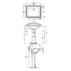 Раковина Simas Arcade AR824bi*3 68х54х27, белый