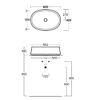 Раковина Simas SHARP SH04bi*0 60х36.6х16, белый