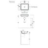 Раковина Simas Top E Lavabi D'Arredo S59 bi*0 53.5х42.5х13.8, белый