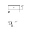 Раковина Kerasan Lavabi arredo 23001 90х34 цвет белый