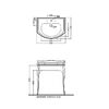 Раковина Kerasan Retro 104701*3 73х54 цвет белый