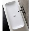 Раковина AZZURRA Elegance 90x40 см, без отв. ELLG090400S0BI/(ESO90 bi)*0