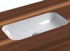 Раковина AZZURRA Glaze 69х38 см, без отв. GLLT06938000BI (GLZ 69x38/SP bi)