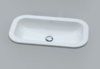 Раковина AZZURRA Glaze 69x38 см, без отв. GLLI06938000BI (GLZ 69x38/IN bi)