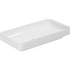 Раковина AZZURRA Elegance 75х40 см, без отв., накладная ELLG075400S0BI/(ESO75 bi)*0