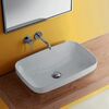 Раковина AZZURRA Elegance 75х40 см, без отв., накладная ELLG075400S0BI/(ESO75 bi)*0