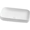 Раковина AZZURRA Elegance 60х40 см, без отв., накладная ELLG060400S0BI/(ESO60 bi)*0
