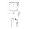 Раковина Simas AGILE AG80 Nero Matt 80х40, черный матовый