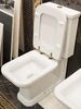 Чаша унитаза Kerasan Waldorf 411701 для бочка с ручкой смыва, фурнитура хром