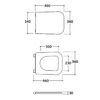 Globo Stone ST022.BI/cr Сиденье для унитазов 52см для унитазов ST003/STS05/ST002, микролифт, цвет: белый