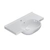Консоль GLOBO Mode ME004SAR металлическая напольная 80х49 см, для раковины ME080, цвет черный матовый