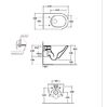 Унитаз GLOBO Forty3 FOS05.BI подвесной безободковый 57x36 см