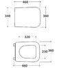 Globo Stone ST020 BI/cr Сиденье для унитазов 56см STS06/STS02/ST001, цвет белый/шарниры хром (микролифт)