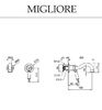 Смеситель Migliore Oxford 19132 для раковины излив 19 см хром