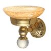 Migliore Cristalia 16822 Mыльница настенная, стекло/золото/SWAROVSKI