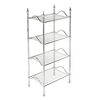 Migliore Mirella 26627 Этажерка L50хH107xP34 см, 4 полки-решетки, латунь, хром