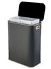 Корзина для белья Geralis PBG-Bb PUNTO черная, кант золото, стандартная