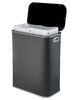 Корзина для белья Geralis PBH-Bb PUNTO черная,черный каркас. кант хром, стандартная
