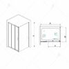 Душевой уголок RGW PA-73 P (PA-13 + 2Z-050-2) 060873149-011P стекло Прозрачное 140х90
