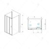 Душевой уголок RGW PA-73-1 (PA-13 + Z-060-2) 0608731128-011 стекло Прозрачное 120х80