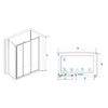 Душевой уголок RGW CL-40-1 (CL-11 + Z-060-1) 040940158-011 стекло Прозрачное 150х80