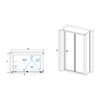 Душевой уголок RGW CL-41-1 (CL-21 + Z-060-1) 0409411750-011 стекло Прозрачное 75х100