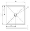 Душевой поддон Veconi Tezeo stone TZW-20, 900x900x30, искусственный камень, белый