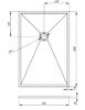 Душевой поддон Veconi Tezeo stone TZW-21, 1200x800x30, искусственный камень, белый