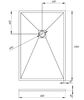 Душевой поддон Veconi Tezeo stone TZW-21, 1000x800x30, искусственный камень, белый