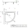 Душевой поддон Radaway Doros A Compact 90x90 Stone White