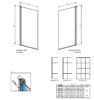 Шторка на ванну Radaway Nes Black PNJ I 70 Left Factory 10011070-54-55L