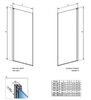 Шторка на ванну Radaway NES Black PNJ I 50 Right 10011050-54-01R