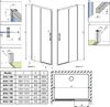 Душевая дверь Radaway Idea Gold DWJ 130 см профиль золото