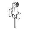 Гигиенический душ Hansgrohe E EcoSmart+ 29233700 со смесителем (внешняя часть), шлифованный черный хром
