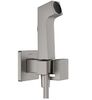 Гигиенический душ Hansgrohe E EcoSmart+ 29233700 со смесителем (внешняя часть), шлифованный черный хром